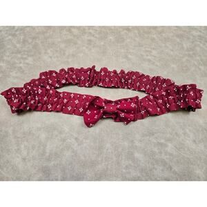 Longaberger Traditional Red Fabric Garter with Bow